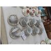 Image 1 : Ranmaru China Cups + Saucers - 8 Items plus Creamer
