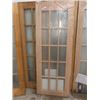 Image 3 : 4 Oak Framed Doors 30" x 80" - Plastic New