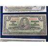 Image 2 : (11) Canada $1.00 Bills Paper Money 