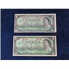 Image 5 : (11) Canada $1.00 Bills Paper Money 