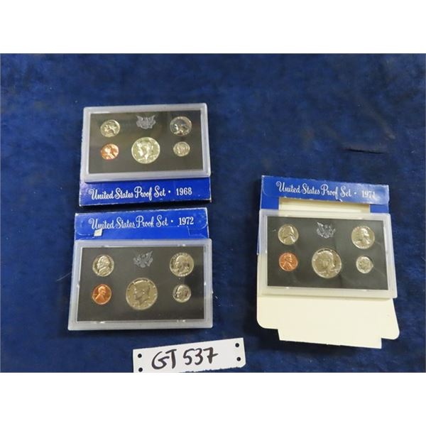 1968, 1971, 1972 United States Proof