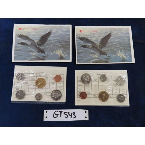 (2) 1991+1992 Royal Canadian Mint
