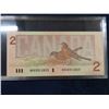 Image 3 : 1986 Canada $2.00 Paper Bill 'BRX 