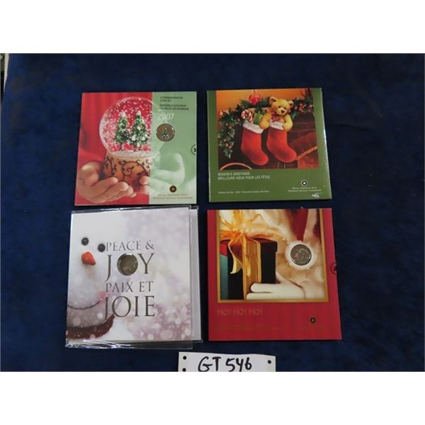 (4) Royal Canadian Mint Christmas