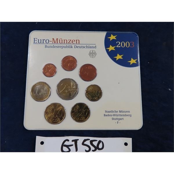 2003 German Euro Coin Set 