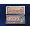 Image 4 : (5) 1954 Canada $2.00 Paper Bills 