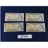 Image 1 : (4) 1973 Canada $1.00 Paper Bills 