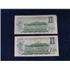 Image 4 : (4) 1973 Canada $1.00 Paper Bills 