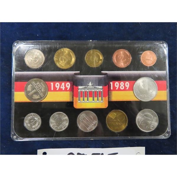 1949 - 1989 Encapsulated German Coin Sets 