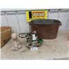 Image 1 : Copper Boiler, Yard Ornament Small Fountain