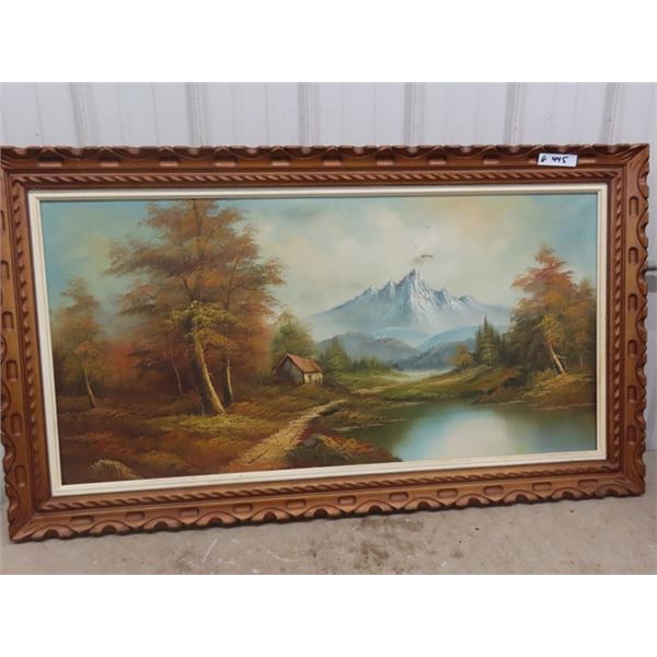 Painting on Canvas by C. Tory 32" x 55" 