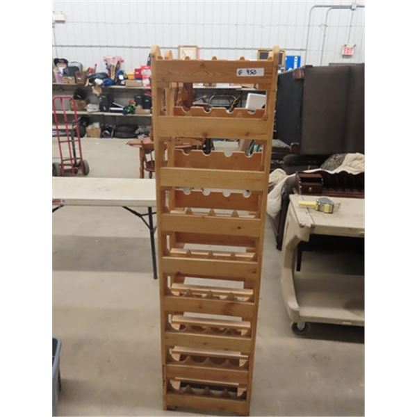 36 Bottle Wooden Wine Rack 12  x 17  x 66  