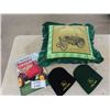 Image 1 : John Deere Pillow, 2 John Deere Tuques, 