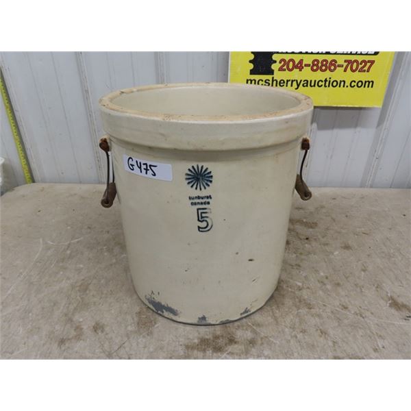 Sunburst Canada 5 Gal Crock with Handles 