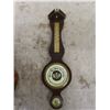 Image 2 : 4 Wooden Barometers + Wooden Wall Clock 23" Tall 
