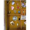 Image 3 : Jewelry Box with Assorted Lapel Pins, Rosaries, 