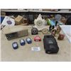 Image 1 : Assorted Clocks, Flashlights, Ornaments