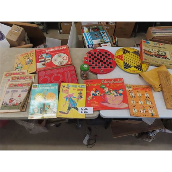 Spirograph, Chinese Checkers, Sna Pics, Coloring Books, 