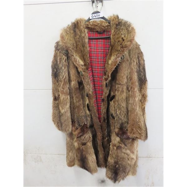 Vintage Men's Fur Coat Sz Lg