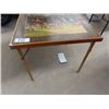 Image 2 : Vintage Folding Card Table with Fox Hunt? Graphics 26.5" x 30" x 30" 