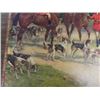 Image 4 : Vintage Folding Card Table with Fox Hunt? Graphics 26.5" x 30" x 30" 