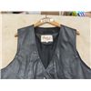 Image 3 : Genuine Leather Black Vest Sz Lg