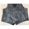 Image 4 : Genuine Leather Black Vest Sz Lg