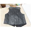 Image 5 : Genuine Leather Black Vest Sz Lg