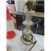 Image 7 : Assorted Lamp Parts ; Heavy Brass Wall Scone, Table Lamp Bases, 