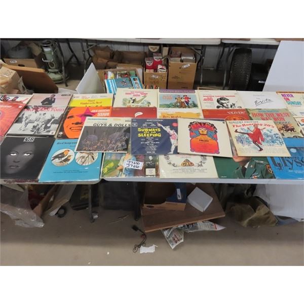 72 Assorted Records - Soundstracks - 1950's - 1970's, plus more