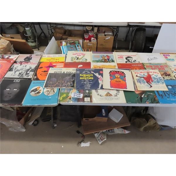 72 Assorted Records - Soundstracks - 1950's - 1970's, plus more