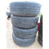Image 3 : Set of 4 Black Iron Truck Rims with LT 265 /70 R18 Michelin 
