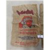 Image 2 : (2) 100 lb Burlap Potato Sacks ; Northern Chief + Snowman -