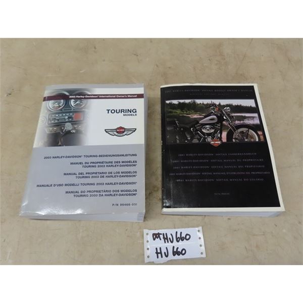 2001 Harley Davidson Softail Owners Manual + 2003 Harley