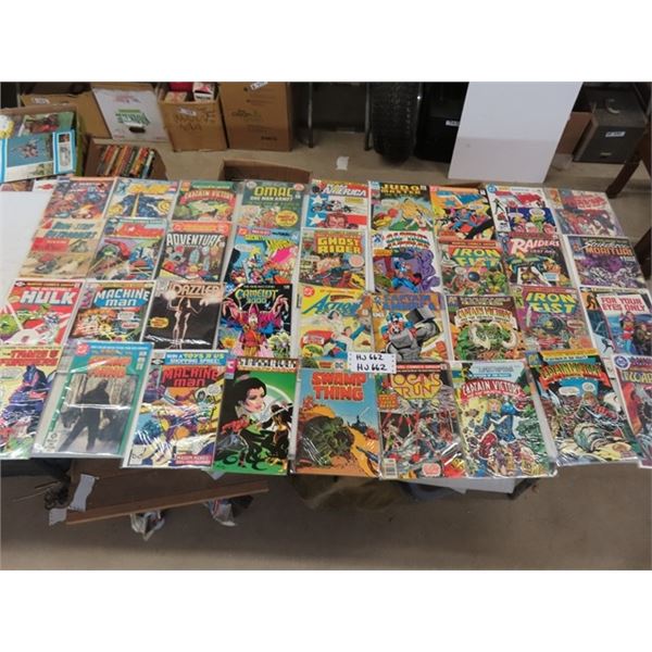 36 Assorted Comics ; Hulk, Swamp Thing, Captain America,