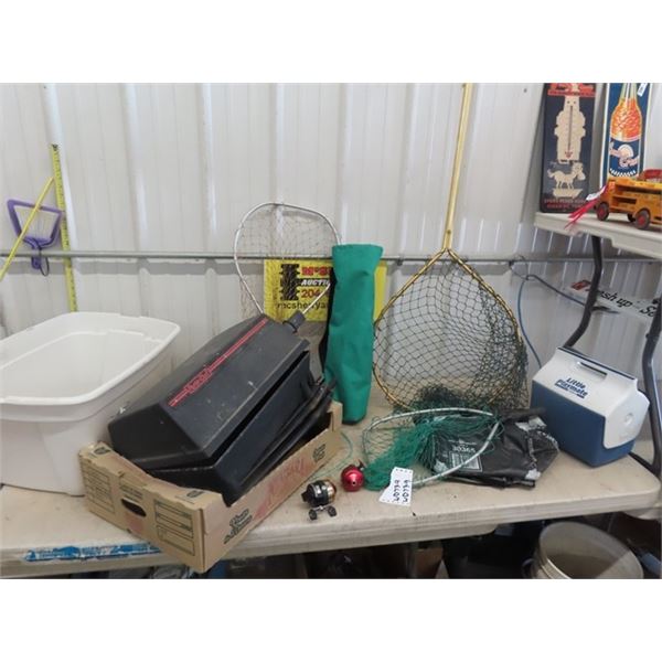 Porta-Chef Propane BBQ with Gear ; Folding Chair, 2