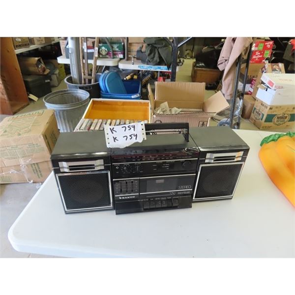 Sanyo Portable Stereo + Cassette Player