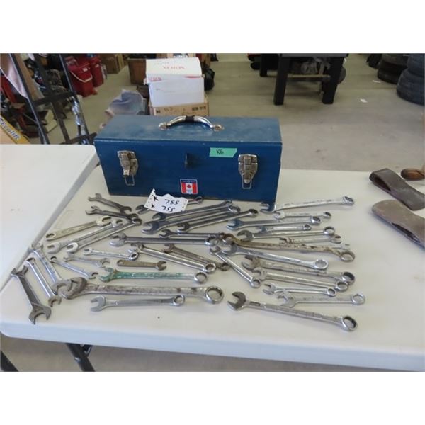 Mastercraft Tool Box - Metal - With Wrenches