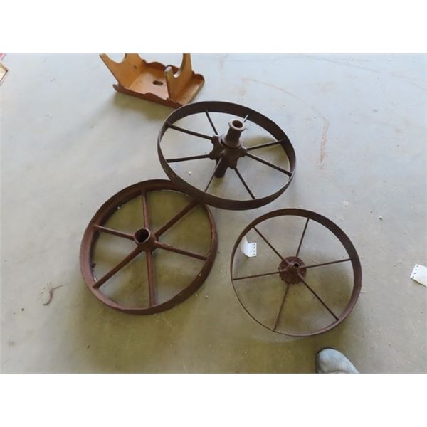 3 Steel Wheels ; (2) 19" + (1) 15" 