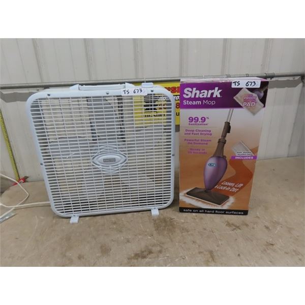 New Sharp Steam Mop + Facto Fan 