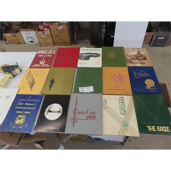 16 Year Books - 1950's - 70's 