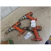 Image 1 : 3 Ridgid 18V Drills - No Batteries or Chargers
