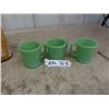 Image 1 : 3 Fire King Jadeite Cups