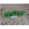 Image 2 : 3 Fire King Jadeite Cups