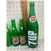 Image 2 : LOT OF VINTAGE 7-UP BOTTLES 8 DIFFERENT