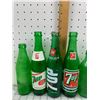 Image 4 : LOT OF VINTAGE 7-UP BOTTLES 8 DIFFERENT
