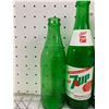 Image 5 : LOT OF VINTAGE 7-UP BOTTLES 8 DIFFERENT