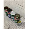 Image 2 : LOT OF VINTAGE SNOW MOBILE OIL CANS 2 UNOPENED