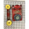Image 2 : ANTIQUE PRESSED STEEL CHIME PHONE TOY TELEPHONE