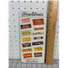 Image 1 : VINTAGE ROWNTREES ADVERTISING CHOCOLATE CANDY CARDBOARD WINDOW HANGER SIGN